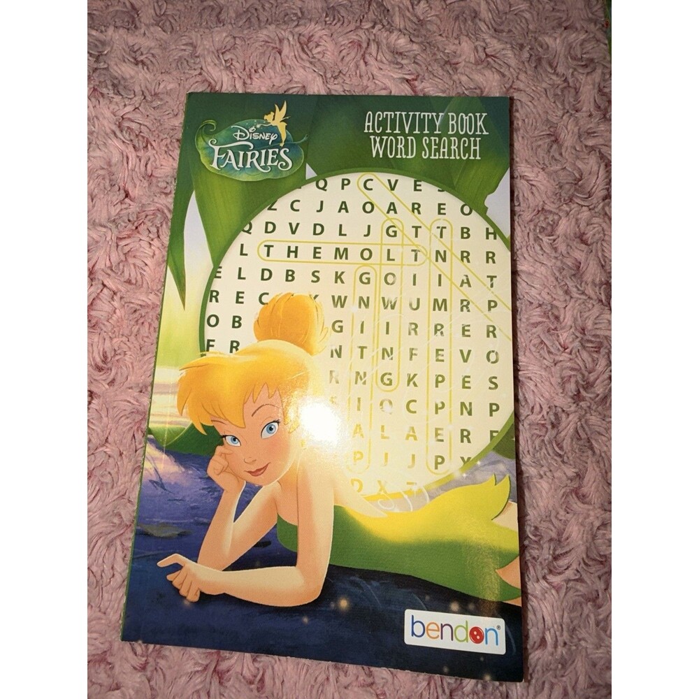 Disney Fairies Tinkerbell Word Search Puzzles Activity Travel Book Fun Game